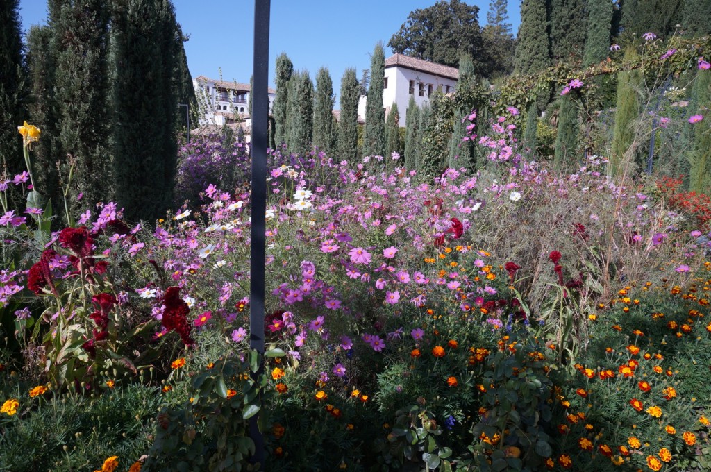 Alhambra - A Grenade le mois d'Octobre prend des couleurs estivales